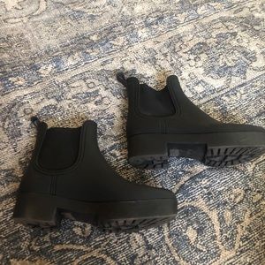 Jeffrey Campbell Black Rubber Booties
